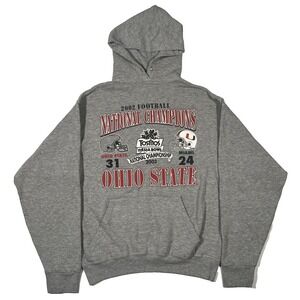 Vintage Y2K Ohio State Buckeyes 2002‎ National Champions Fiesta Bowl Hoodie OSU
